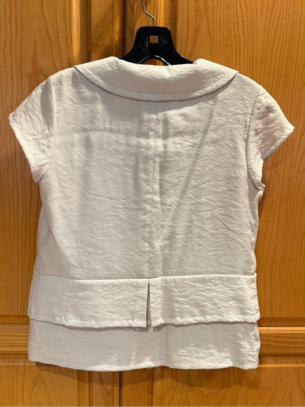 Tulle Original Clothing Shimmery Cream Jacket Cap Sleeve Size Small - Picture 3 of 6